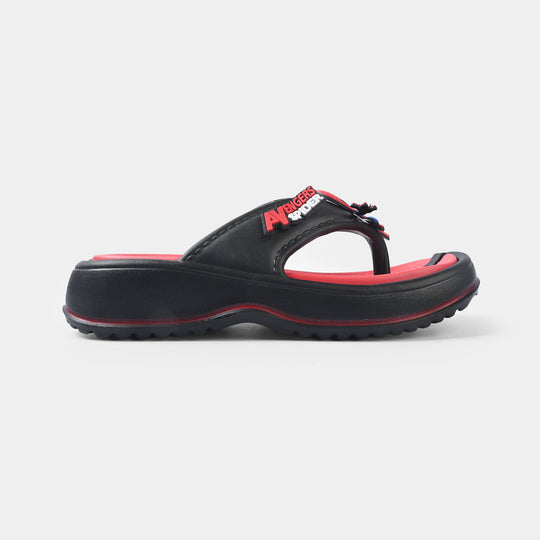 Boys Slipper A98+7-BLACK
