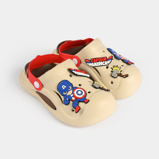 Boys Clogs 022-3-BEIGE
