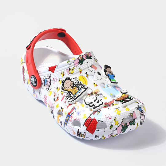 Boys Clogs 5828-27-WHITE