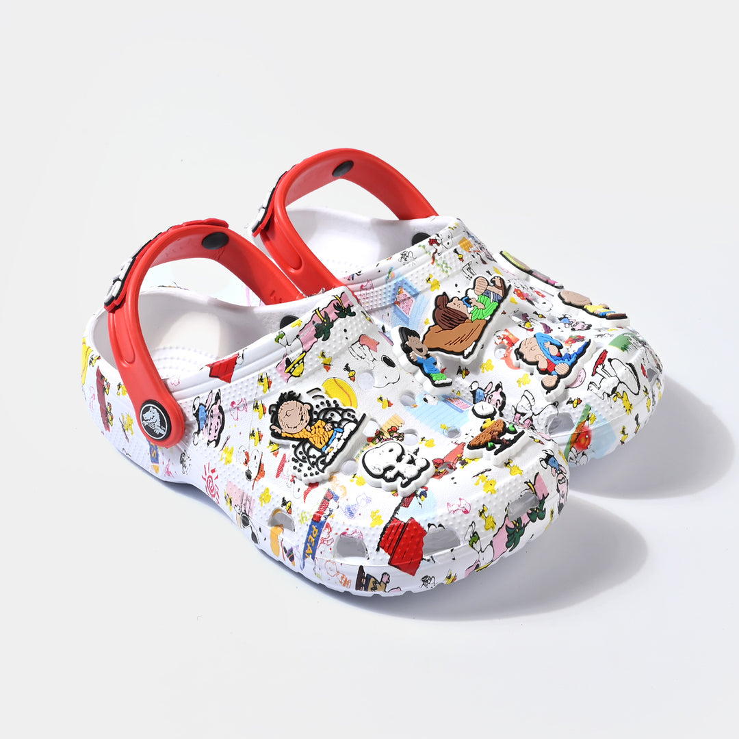 Boys Clogs 5828-27-WHITE