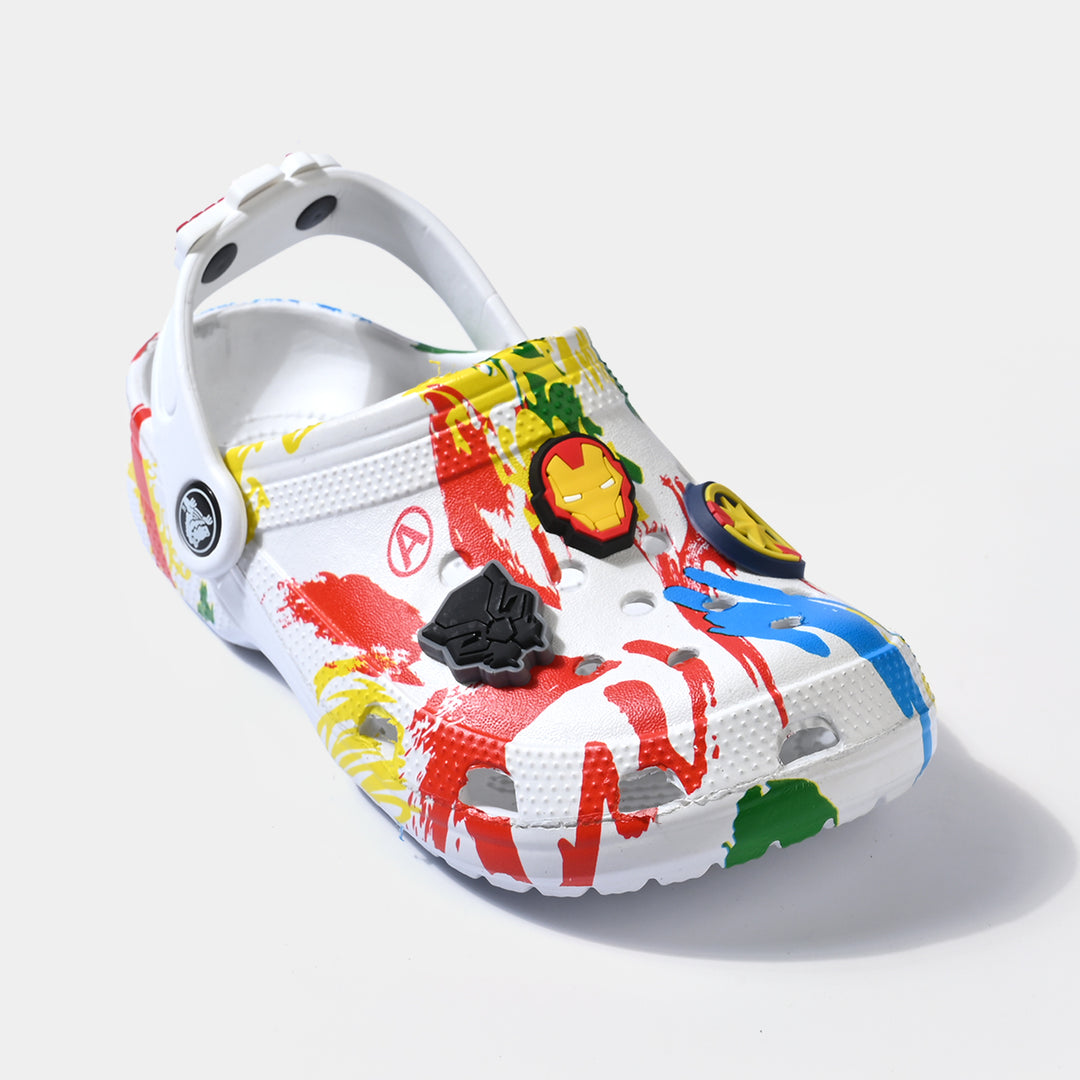 Boys Clogs 5828-19-WHITE
