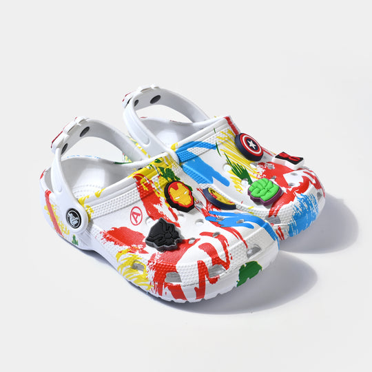 Boys Clogs 5828-19-WHITE