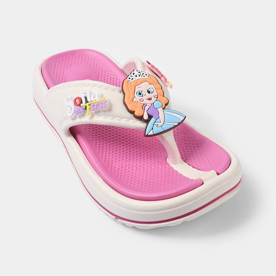Girls Slipper A98+2-White
