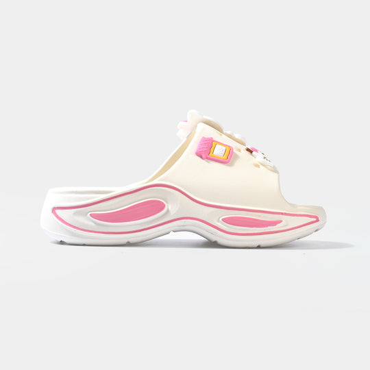 Girls Slipper 5078-2-WHITE