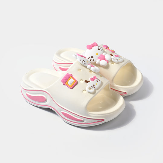 Girls Slipper 5078-2-WHITE