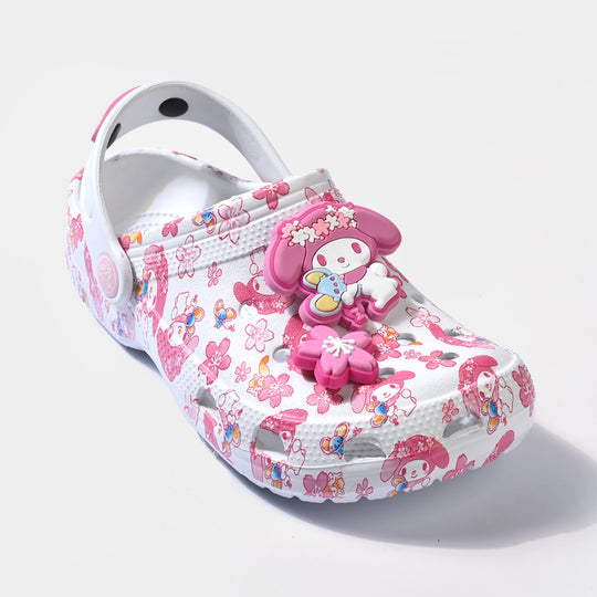 Girls Clogs 5828-47-WHITE