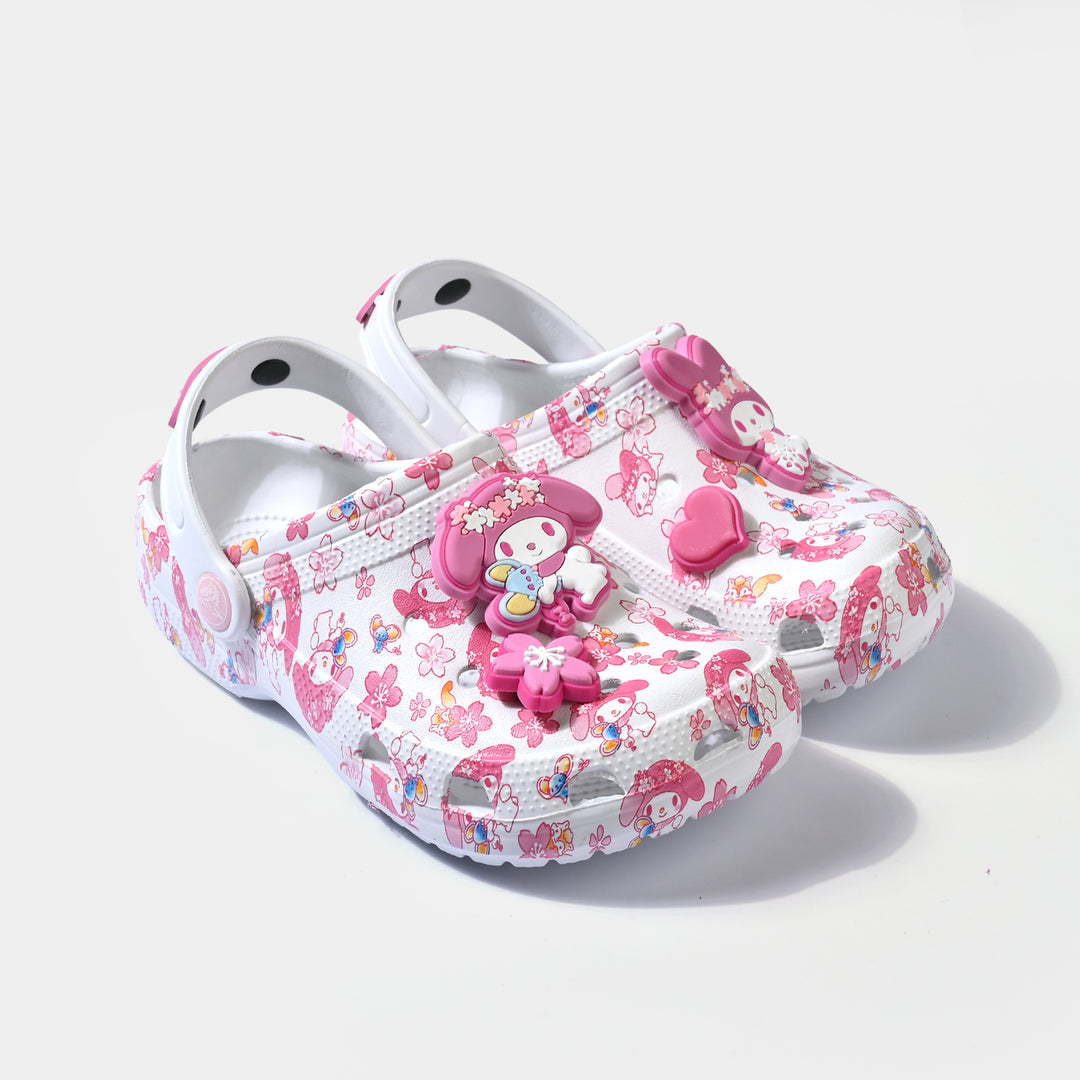 Girls Clogs 5828-47-WHITE