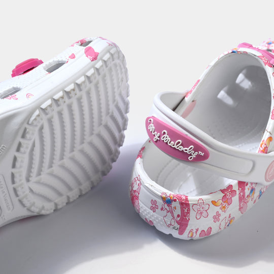 Girls Clogs 5828-47-WHITE