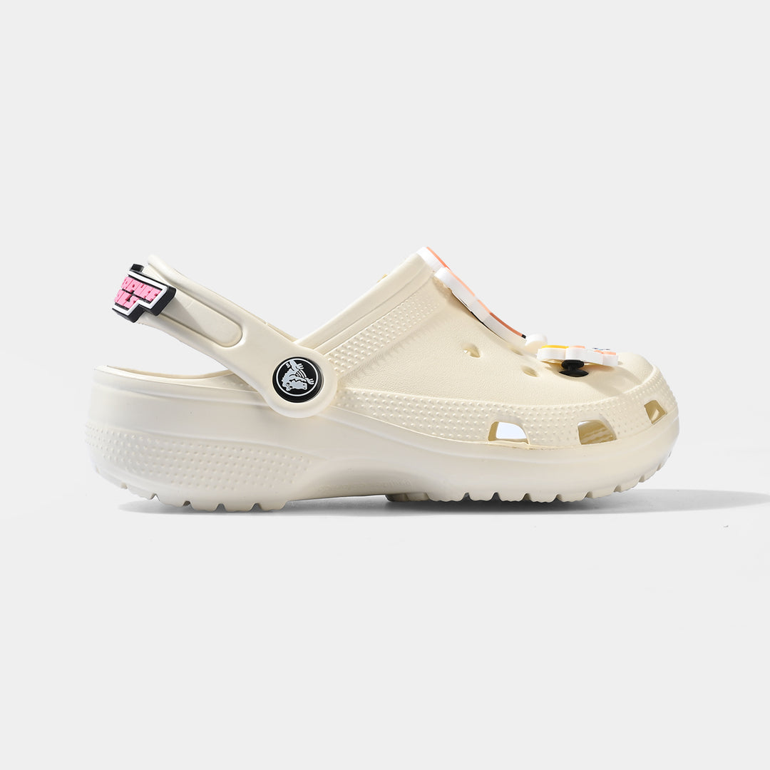 Girls Clogs 5828-158-WHITE