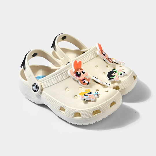 Girls Clogs 5828-158-WHITE