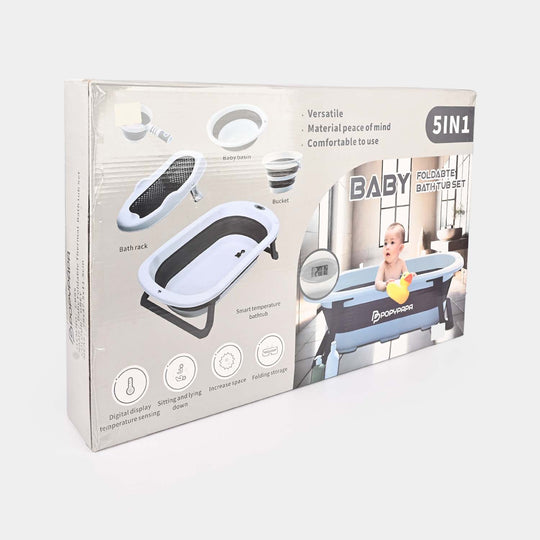 Baby Foldable Bath Tub Set