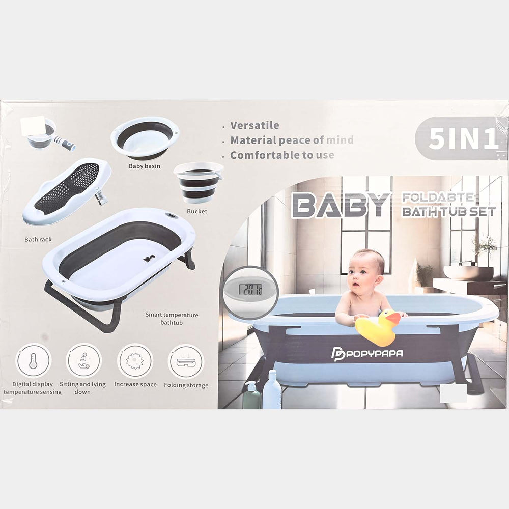 Baby Foldable Bath Tub Set
