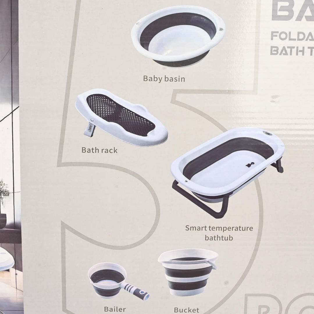 Baby Foldable Bath Tub Set
