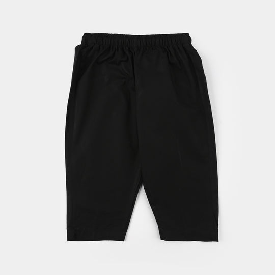 Infant Boys Cotton Kurta Pajama (Chicken Kari) - Black