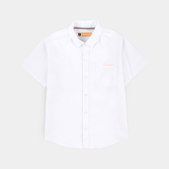 Boys Oxford Shirt (Youth Club) - White