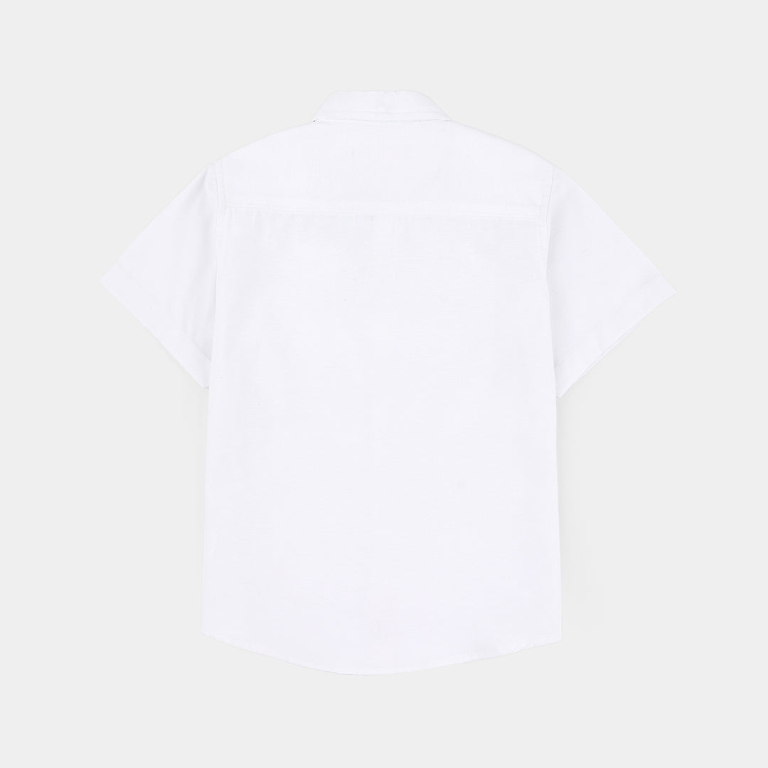 Boys Oxford Shirt (Youth Club) - White