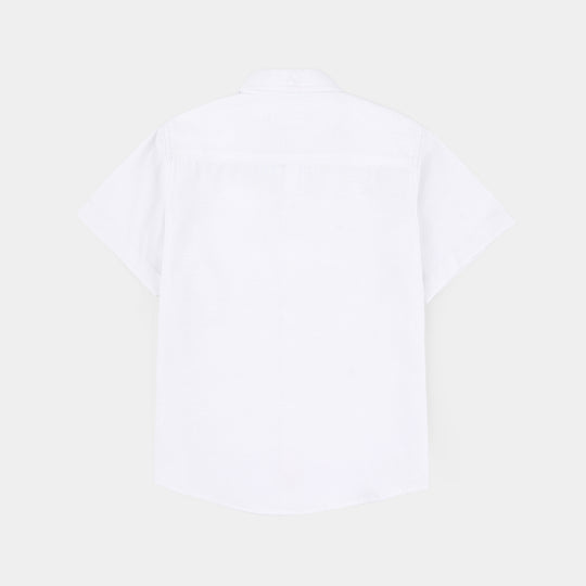 Boys Oxford Shirt (Youth Club) - White