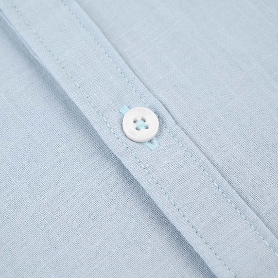 Infant Boys Cotton Shirt (Little Wave) - Sky Blue