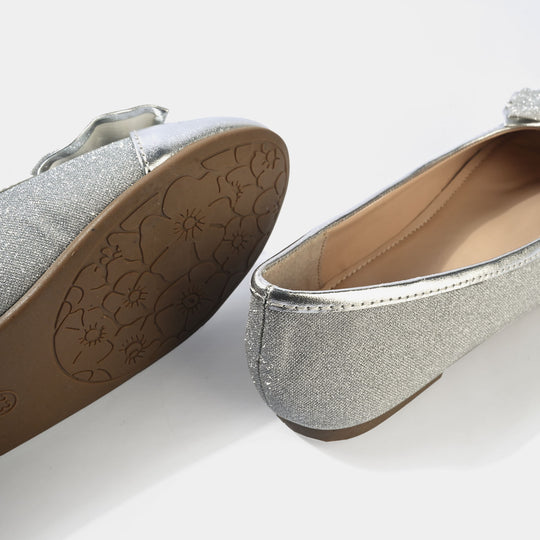 Girls Pumps AS-S01-SILVER