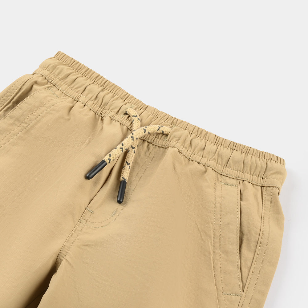 Boys Poly Twill Poly Shorts (Avengers) – Beige