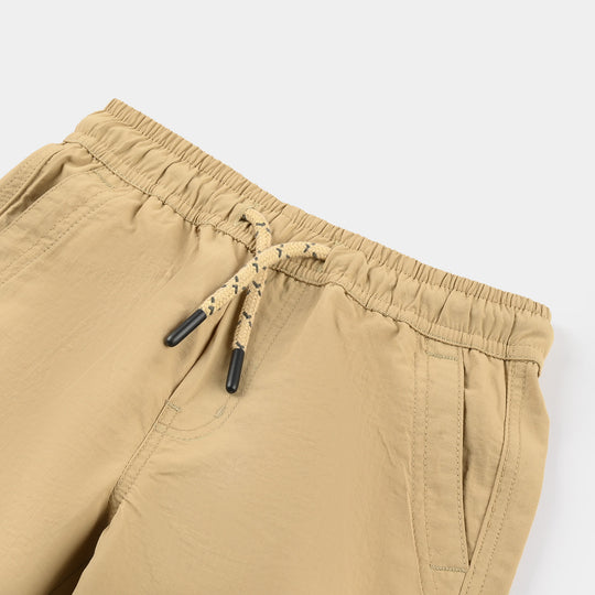 Boys Poly Twill Poly Shorts (Avengers) – Beige