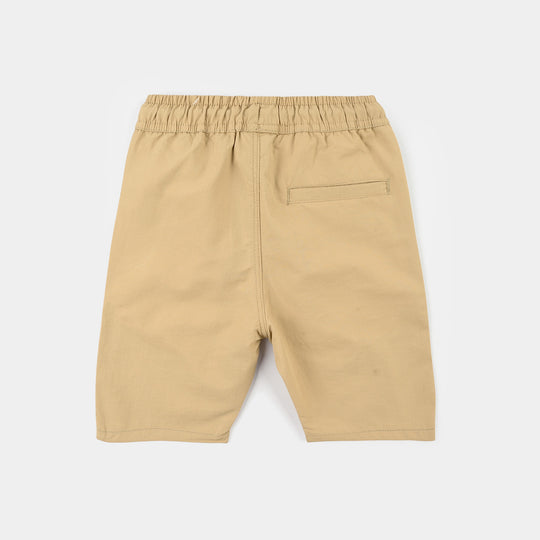 Boys Poly Twill Poly Shorts (Avengers) – Beige