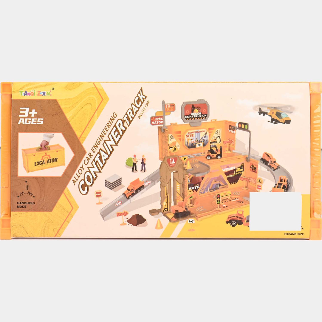 Track Playset – 40-Piece Assembly Parking Lot