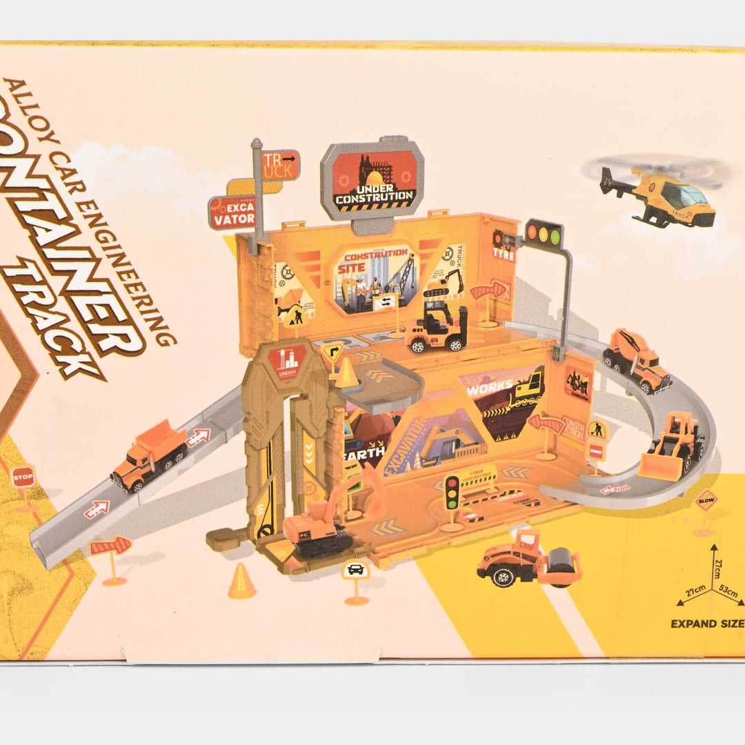 Track Playset – 40-Piece Assembly Parking Lot