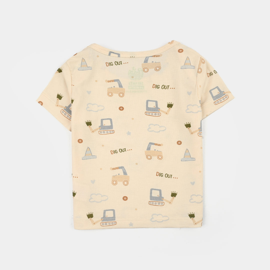 Infant Boys Bamboo Viscose Fabric 2Pcs Set