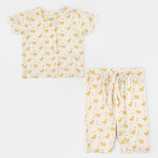 Infant Girls Bamboo Viscose Set 2 Piece (Chicks) - Multi