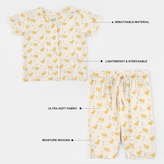 Infant Girls Bamboo Viscose Set 2 Piece (Chicks) - Multi