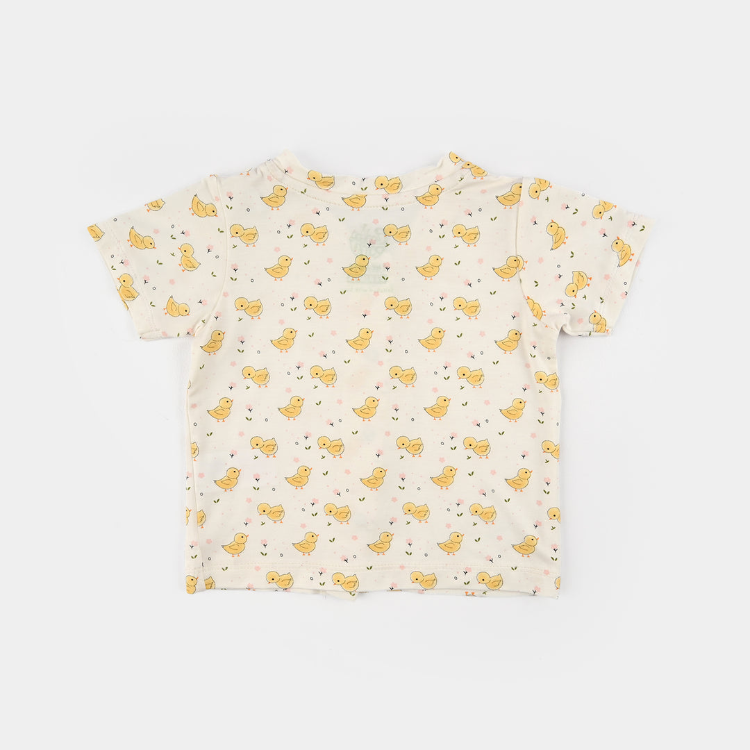 Infant Girls Bamboo Viscose Set 2 Piece (Chicks) - Multi