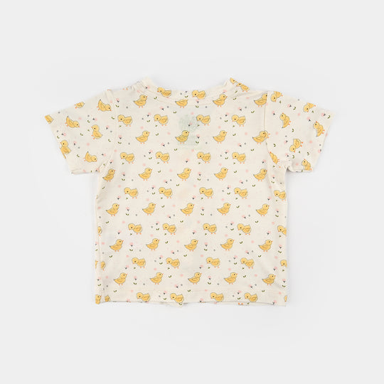 Infant Girls Bamboo Viscose Set 2 Piece (Chicks) - Multi