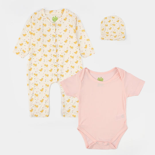 Infant Girls Bamboo Viscose Cap (Chicks) - Multi