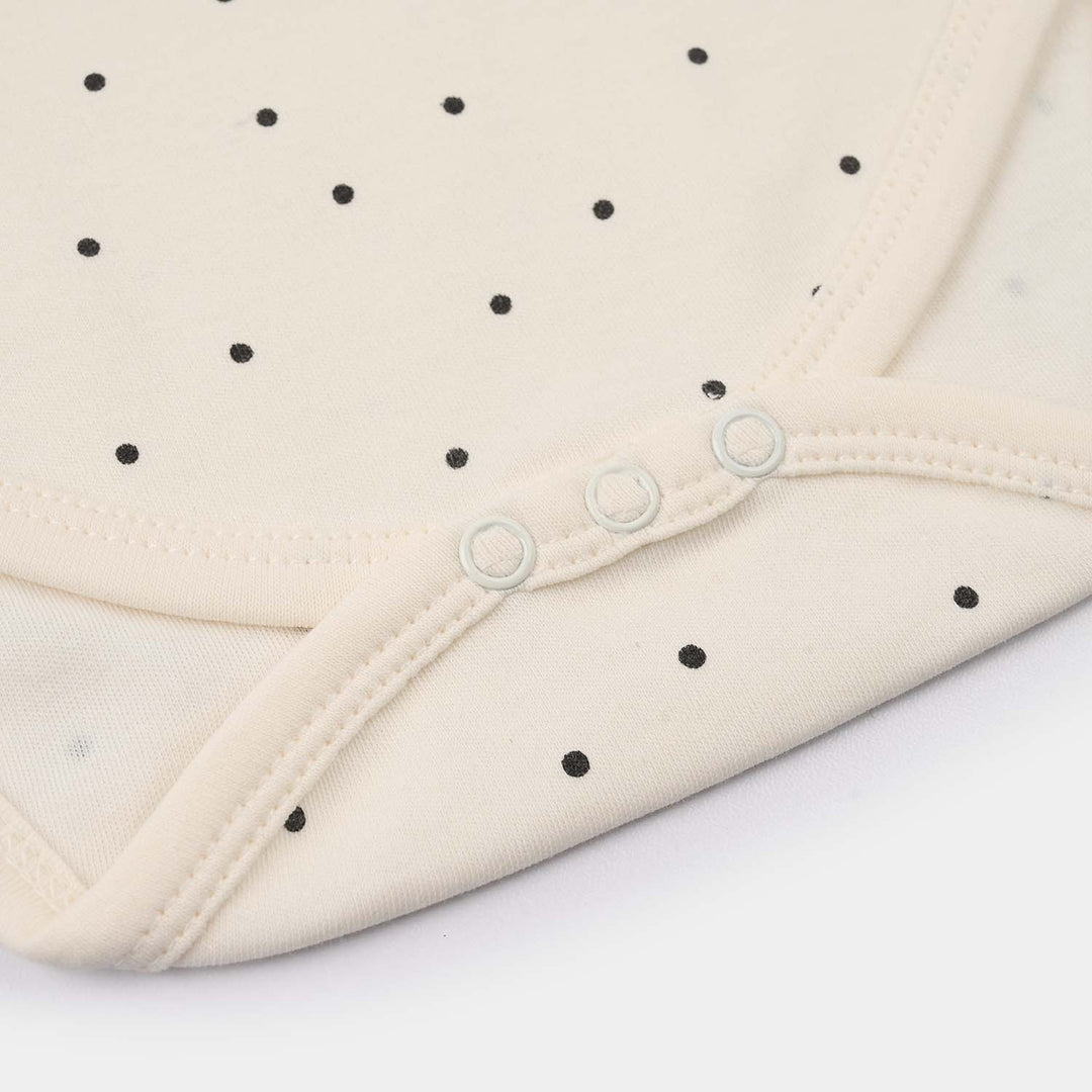 Infant Girls Cotton Interlock Romper (I Love My Mummy) - Off-White