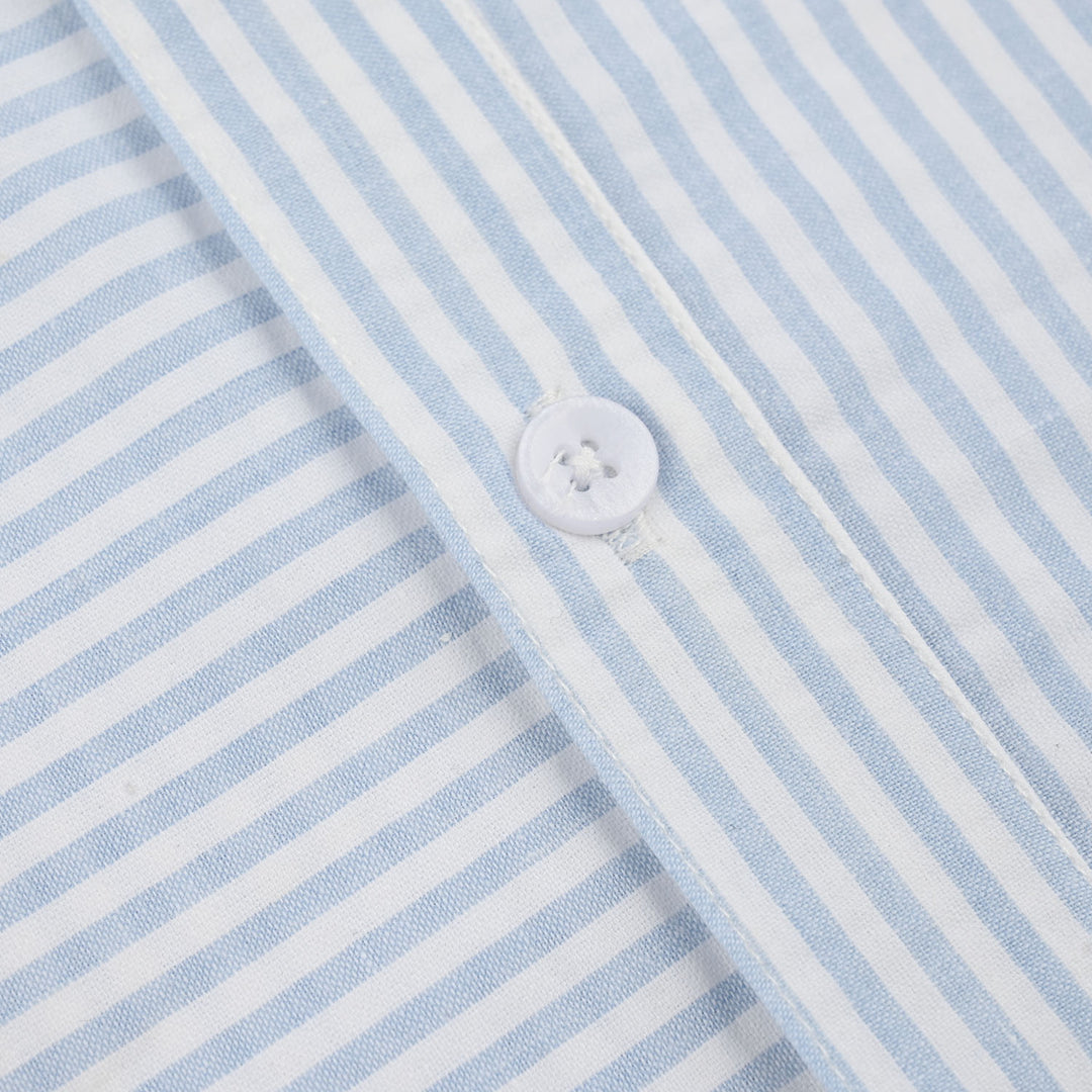 Boys Yarn Dyed Shirt (Life is Good) - Blue Stripe