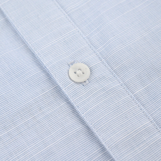 Boys Yarn Dyed Shirt (Grand Prix) - Blue