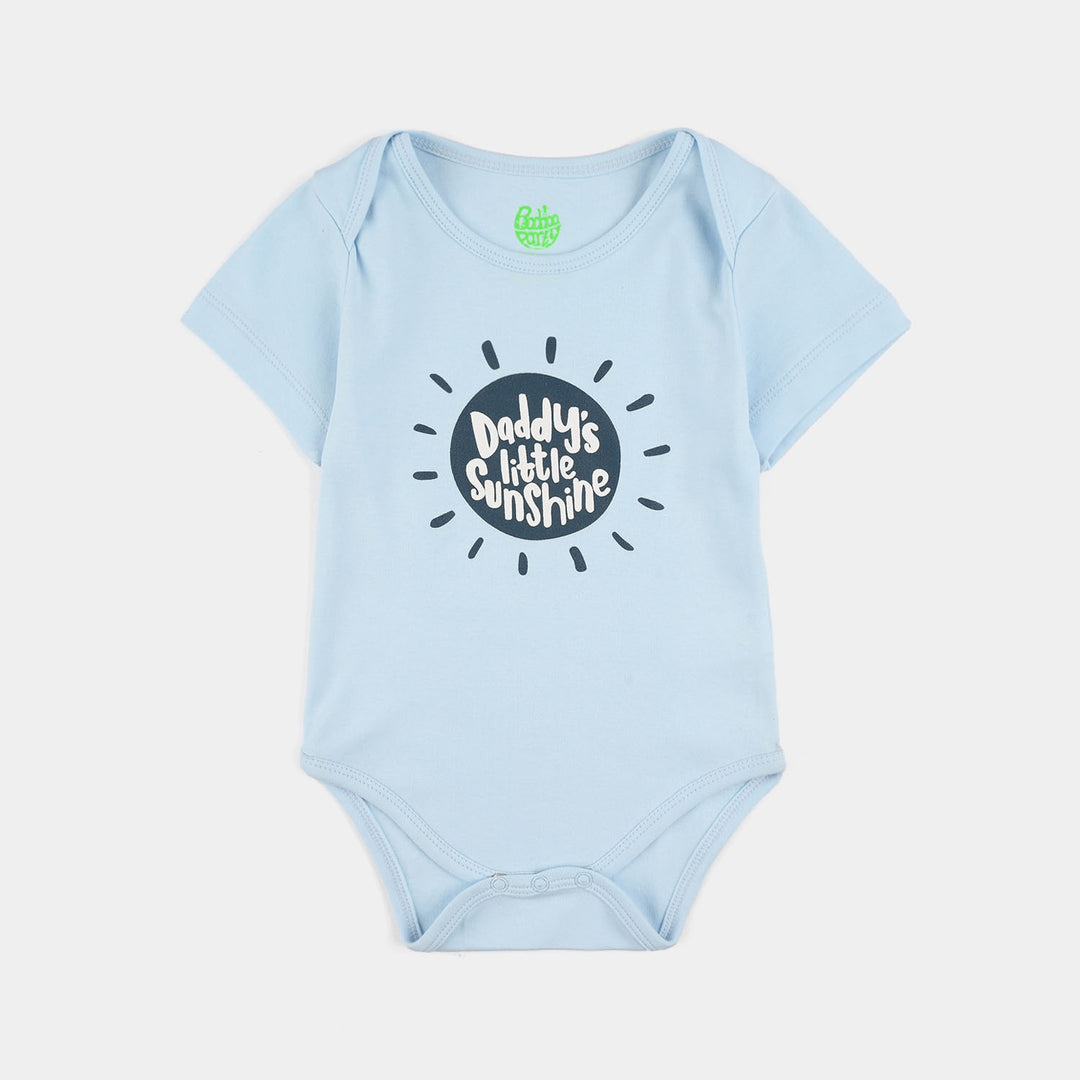 Infant Unisex Cotton Interlock Romper Daddy's Little Sunshine