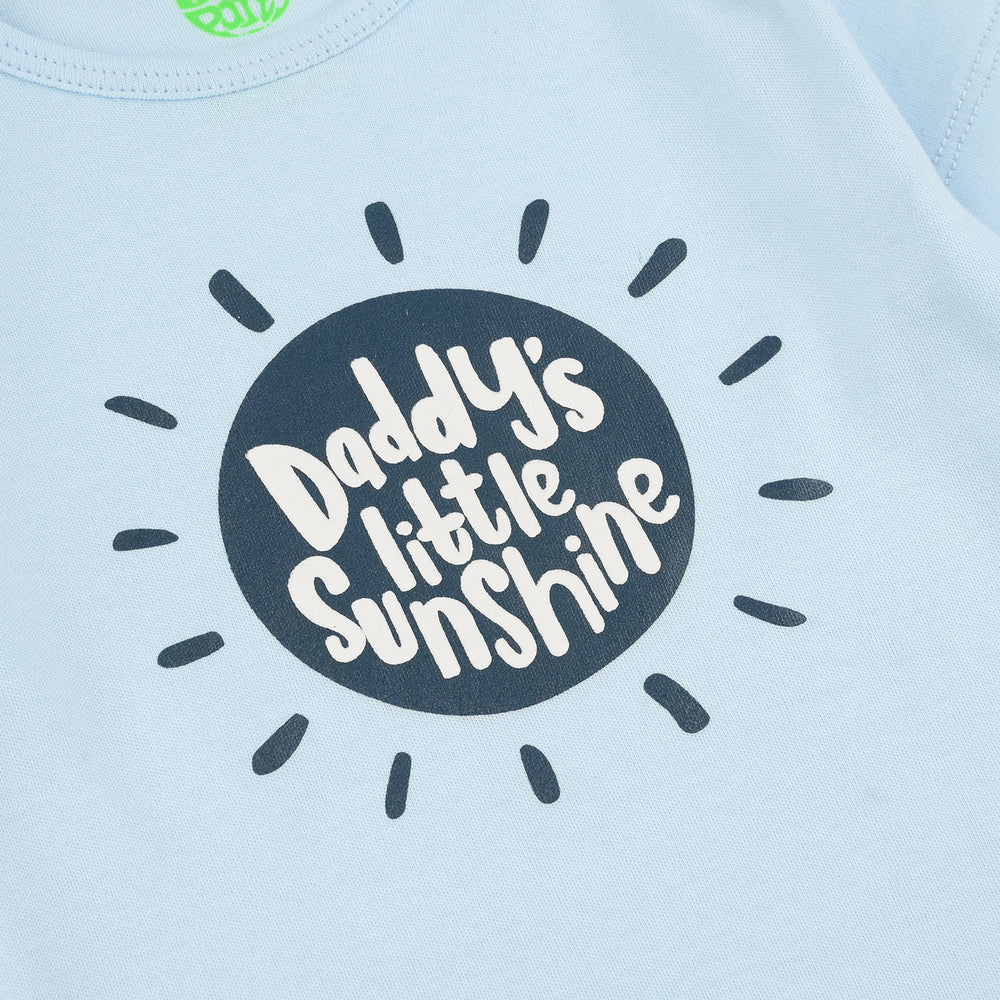 Infant Unisex Cotton Interlock Romper Daddy's Little Sunshine