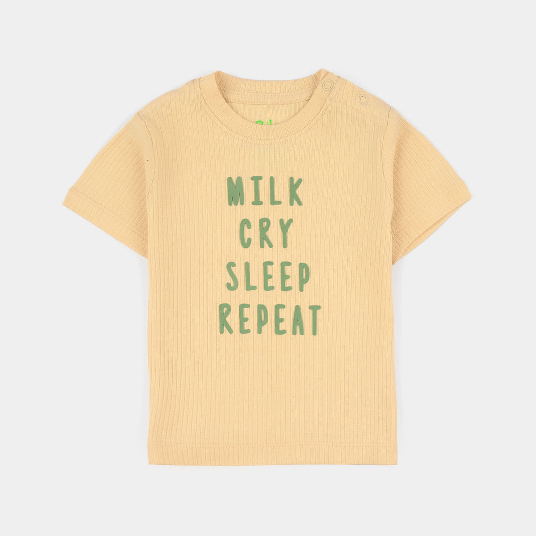 Infant Boys Yarn Dyed Suit (Repeat Hours) - Yellow/Green