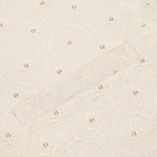 Boys Poly Viscose Waistcoat (Elegant) - White