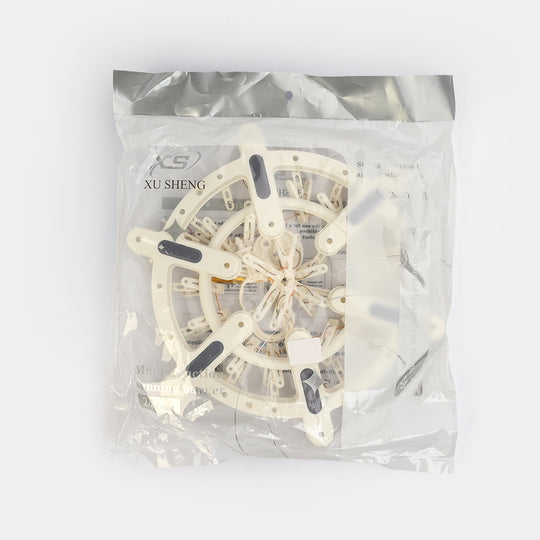LAUNDRY HANGER 24 CLIPS | WHITE XS71080