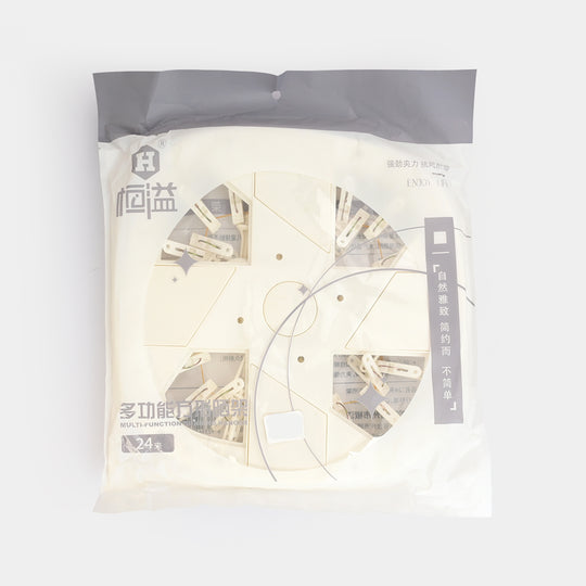 LAUNDRY HANGER 24 CLIPS | WHITE H8951