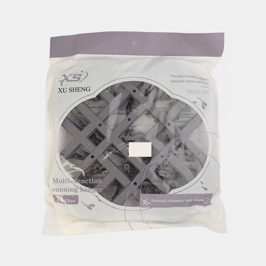 LAUNDRY HANGER | 24CLIPS - GREY