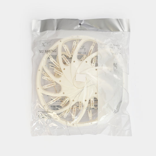LAUNDRY HANGER 25 CLIPS | WHITE XS71067