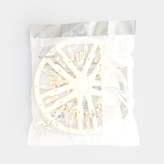 LAUNDRY HANGER 25 CLIPS | WHITE XS71066