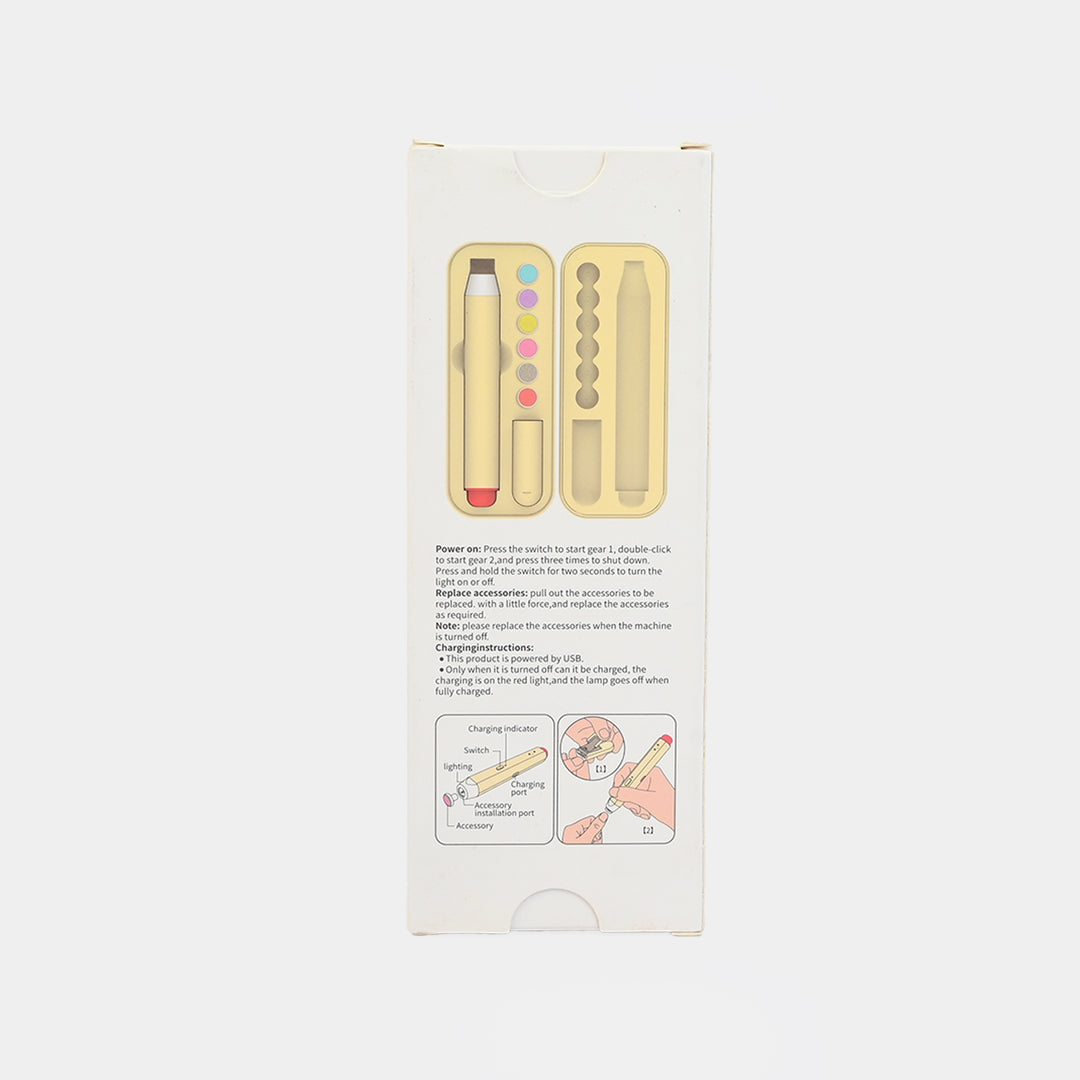 Rechargeable Electric Baby Nail Trimmer Pen | CREAM - 2039