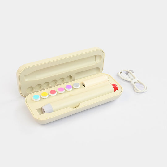 Rechargeable Electric Baby Nail Trimmer Pen | CREAM - 2039