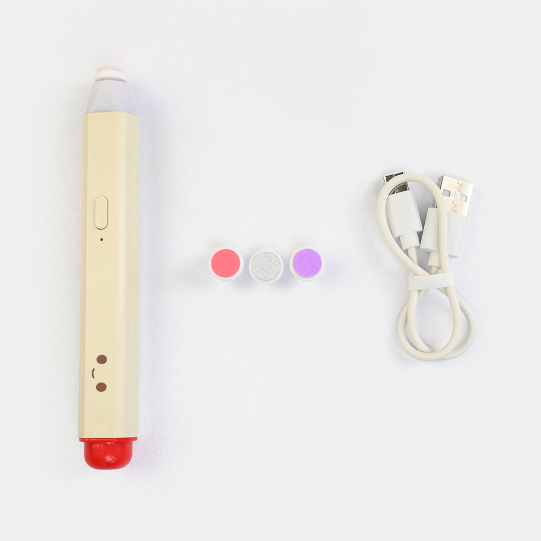 Rechargeable Electric Baby Nail Trimmer Pen | CREAM - 2039