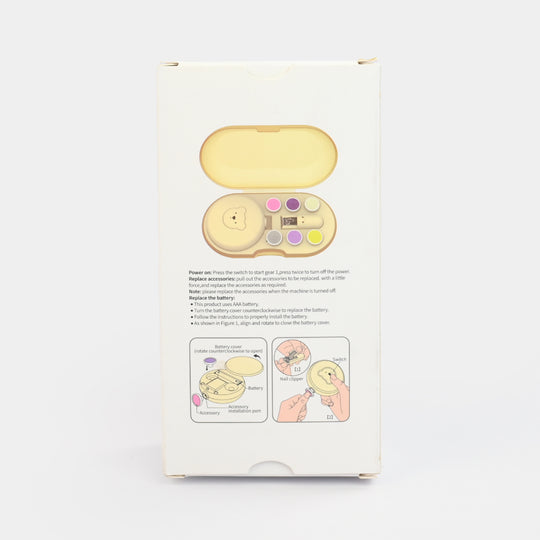 Bear-Themed 7-in-1 Baby Nail Care Kit | Cream 2850